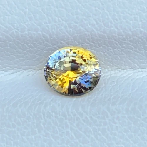 bi color sapphire 1.30ct
