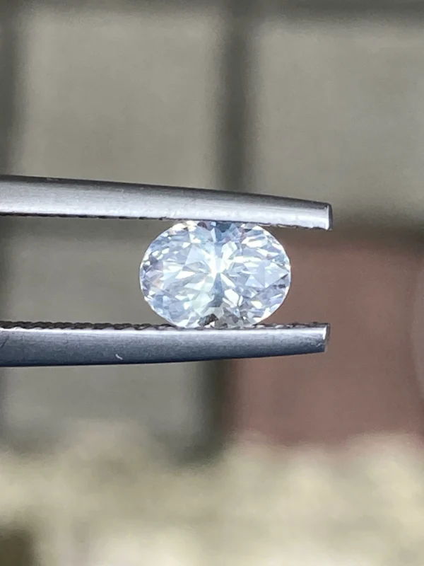 1.27ct natural white sapphire