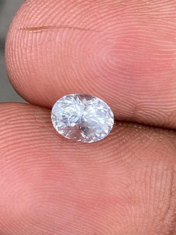 1.27ct natural white sapphire