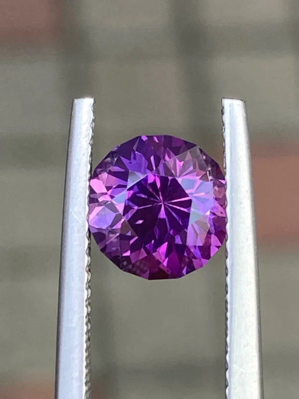 2.15ct heated purple sapphire