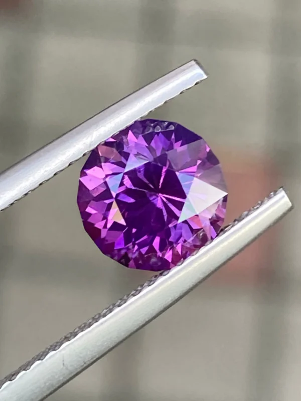 2.15ct heated purple sapphire