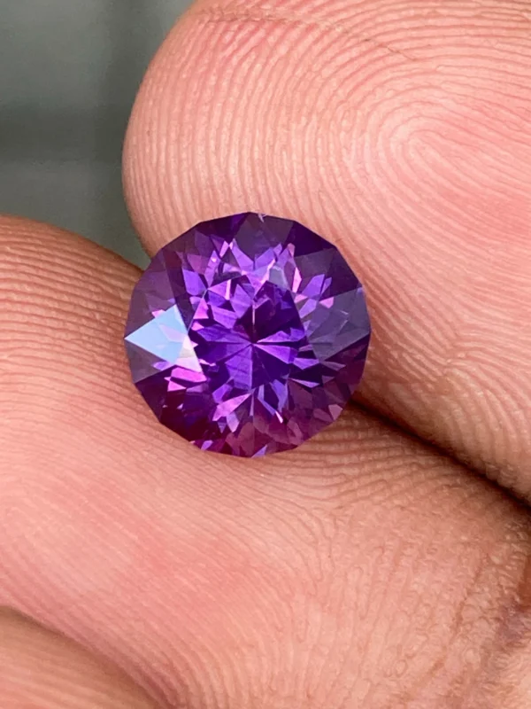 2.15ct heated purple sapphire