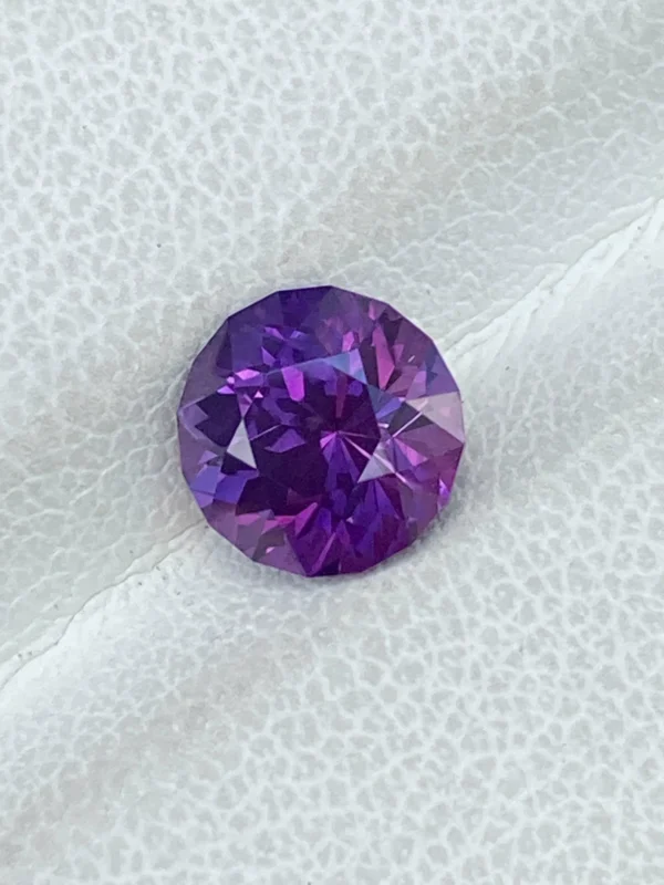2.15ct heated purple sapphire