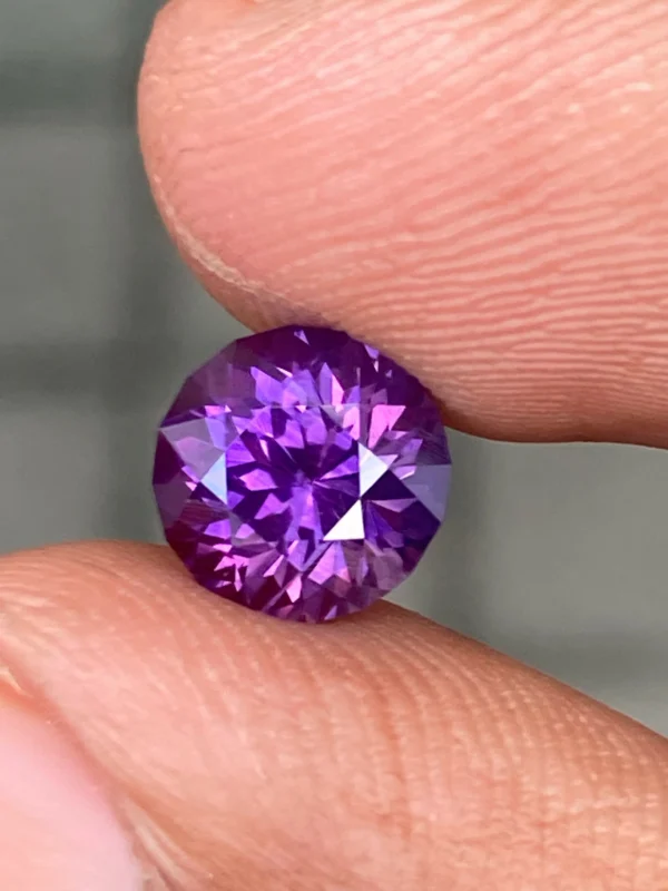 2.15ct heated purple sapphire