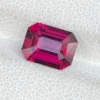 Vivid purplish red rhodolite garnet gemstone